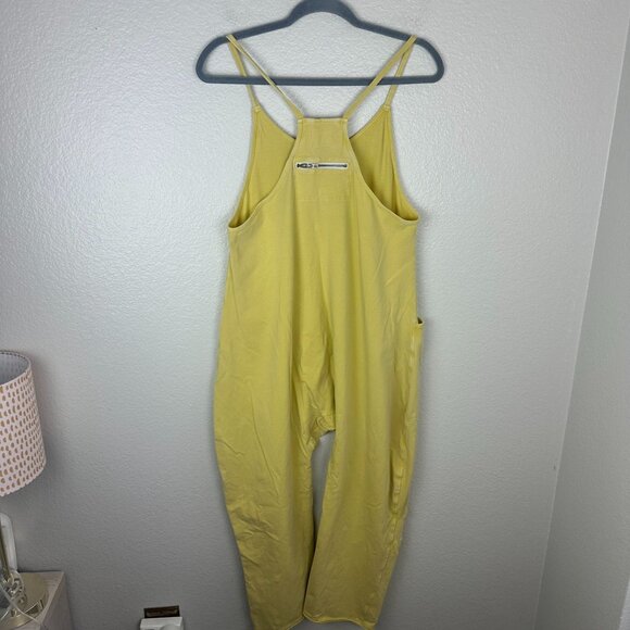 Free People Hot Shot Onesie Jumpsuit XS Yellow Boho Loungewear Soft Stretch - Picture 10 of 11